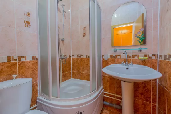 Одноместный номер 1 категории в 1 корпусе в санатории имени Анджиевского в городе Ессентуки - фотография