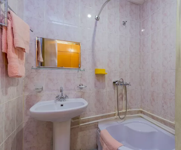 Одноместный номер 1 категории в 1 корпусе в санатории имени Анджиевского в городе Ессентуки - фотография