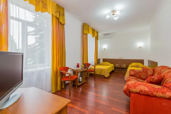 Двухместный номер 1 категории во 2 корпусе в санатории имени Анджиевского в городе Ессентуки - фотография