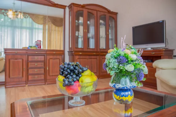 Апартамент трехкомнатный в 1 корпусе в санатории имени Анджиевского в городе Ессентуки - фотография