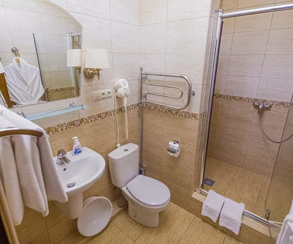 Двухкомнатный люкс в корпусе Вилла Герман в санатории имени Анджиевского в городе Ессентуки - фотография