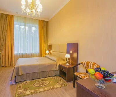 Однокомнатный номер Джуниор сьют в корпусе Вилла Герман в санатории имени Анджиевского в городе Ессентуки - фотография